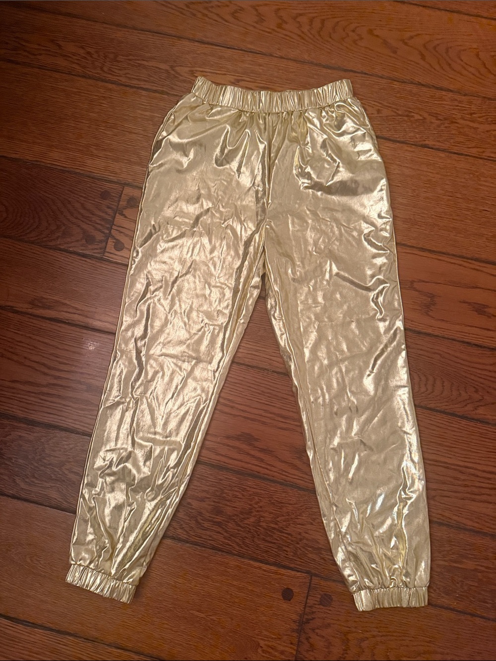 Metallic Gold Jogger Pants